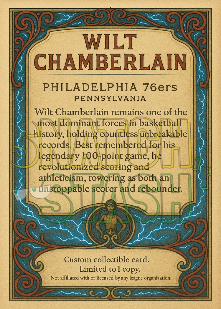 Wilt Chamberlain – The 100-Point Legend Custom Card