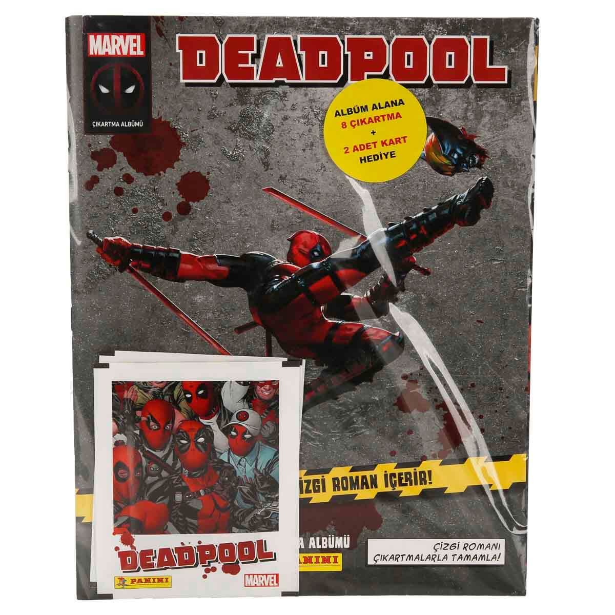 Panini Marvel Deadpool Çıkartma Albümü + 2 Paket Sticker