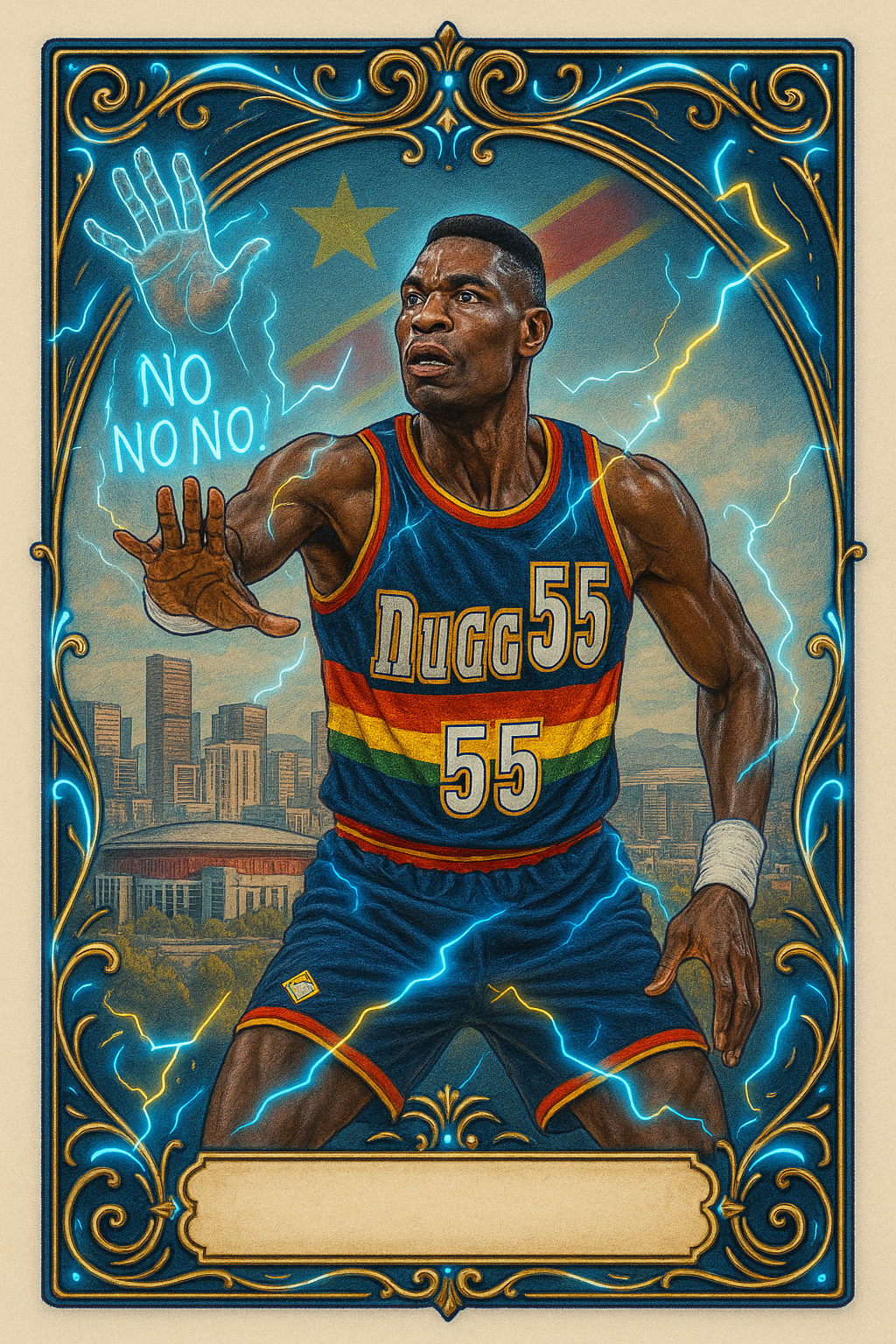 Dikembe Mutombo – The Finger Wag Custom Trading Card