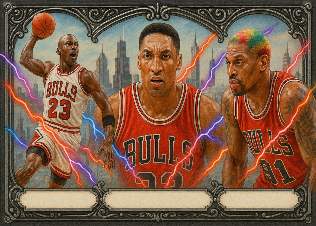 Bulls Dynasty Trio – Jordan / Pippen / Rodman (Custom Card)