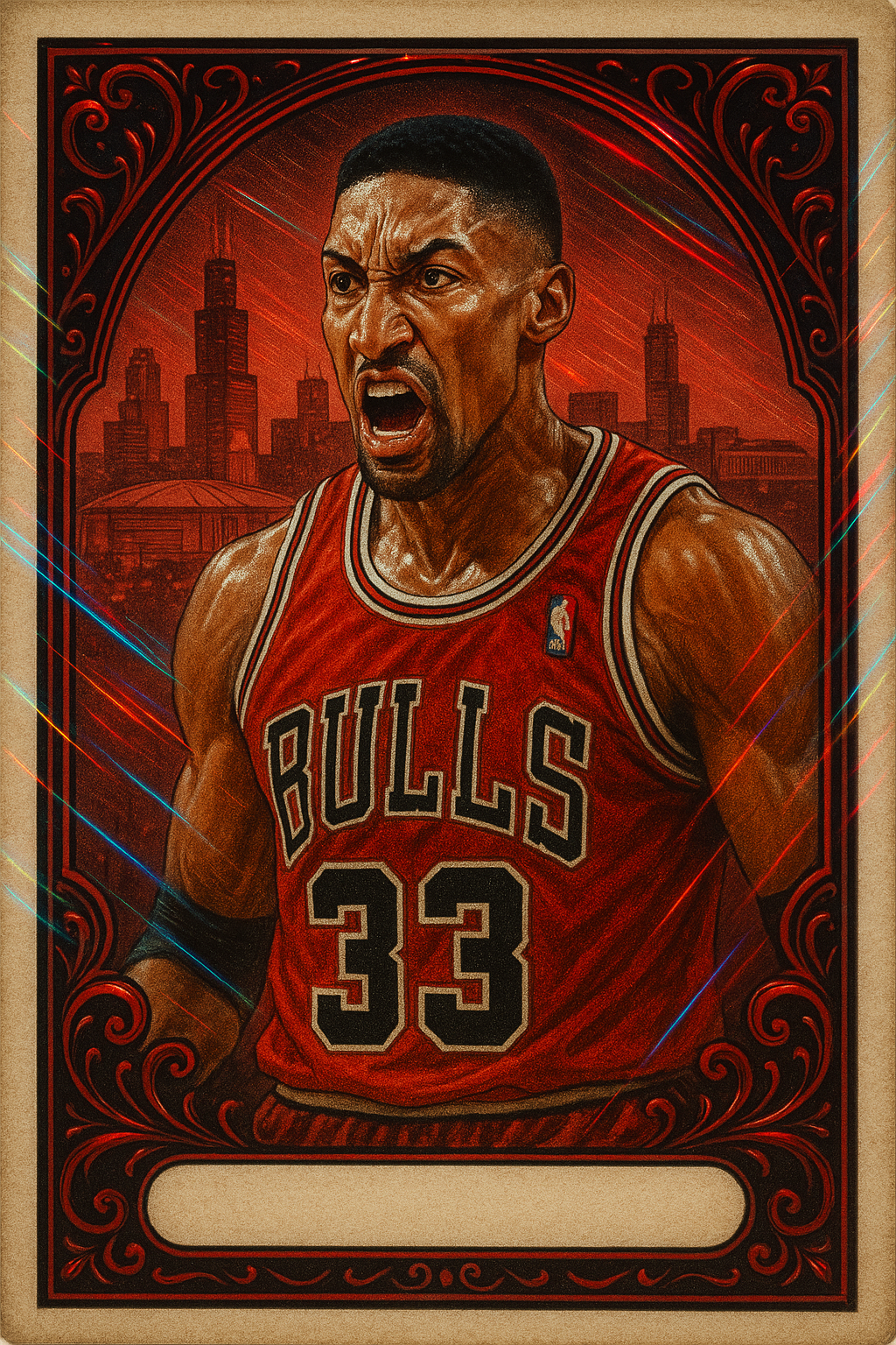 Scottie Pippen – The Silent Enforcer Custom Trading Card