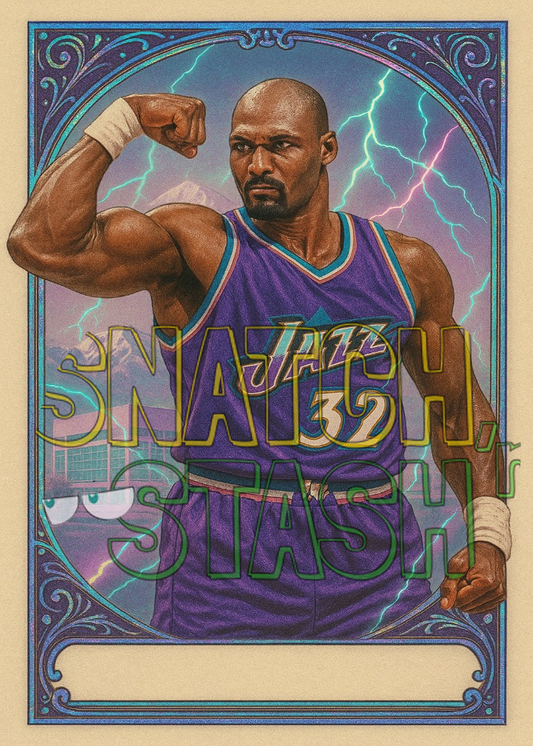 Karl Malone – The Mailman Custom Trading Card