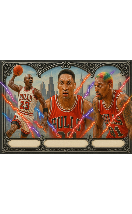 Bulls Dynasty Trio – Jordan / Pippen / Rodman (Custom Card)