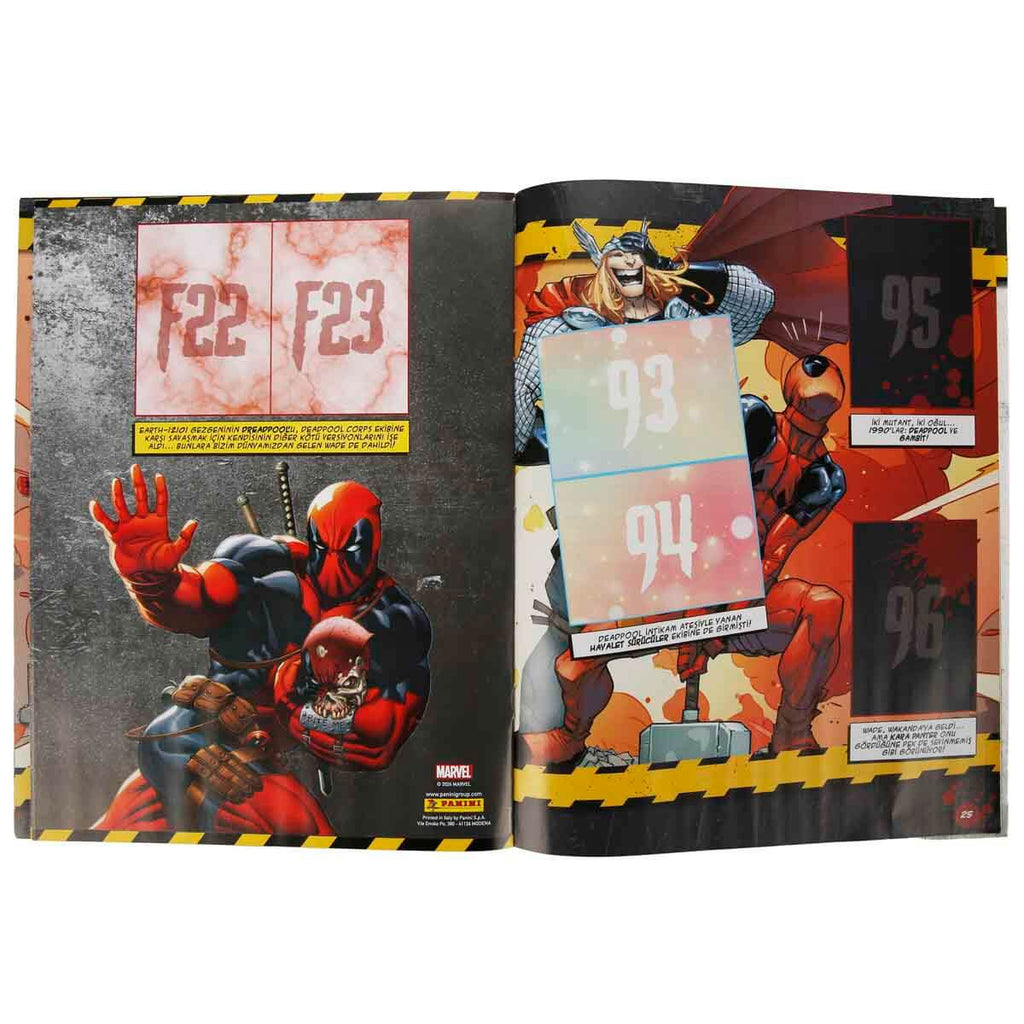 Panini Marvel Deadpool Çıkartma Albümü + 2 Paket Sticker