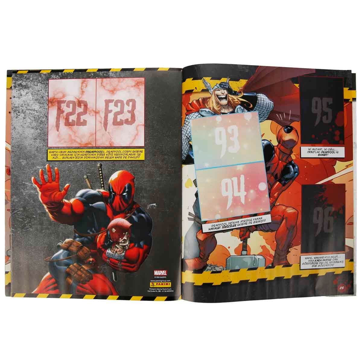 Panini Marvel Deadpool Çıkartma Albümü + 2 Paket Sticker