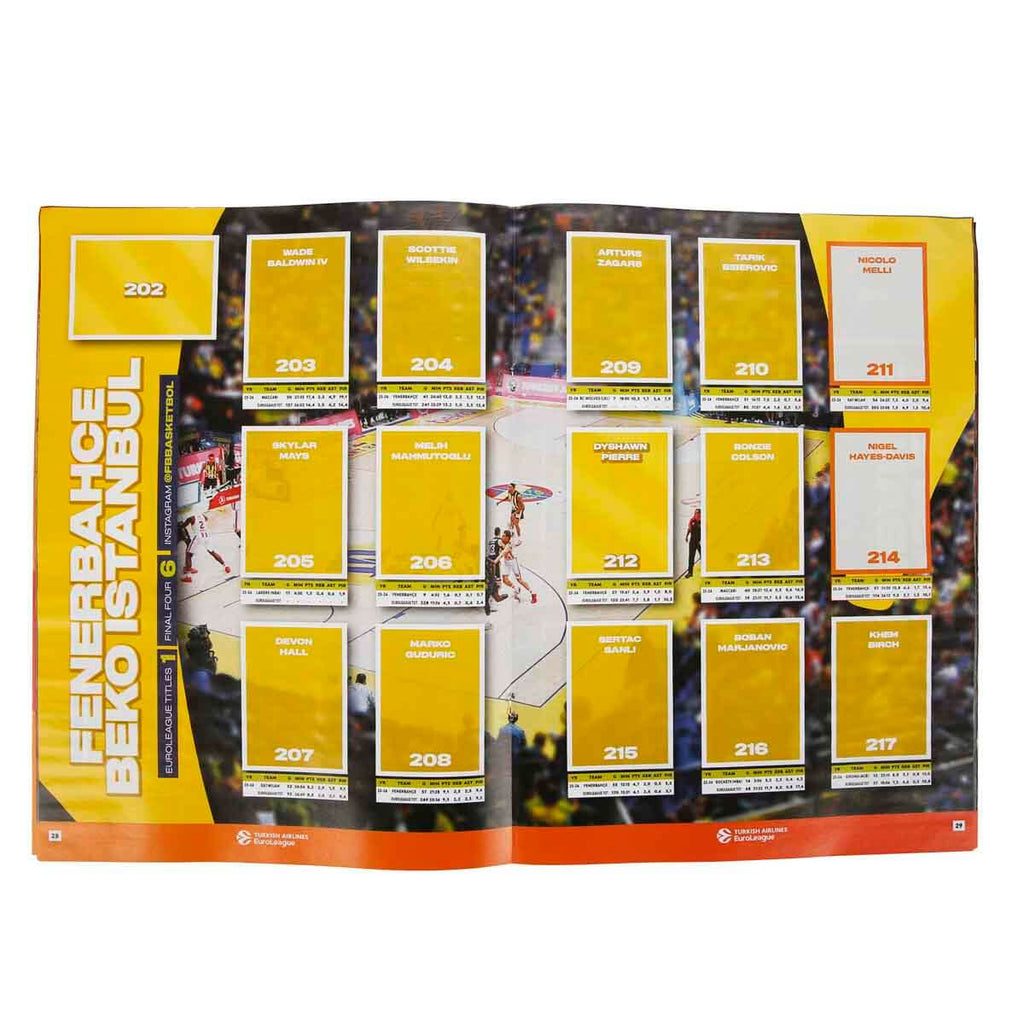 Panini 2024-25 Turkish Airlines Euroleague Çıkartma Albümü