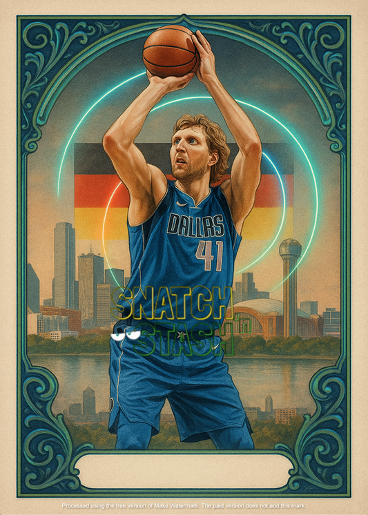 Dirk Nowitzki – The German Wunderkind Custom Trading Card